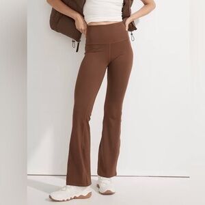 Like New! Madewell MWL High-Rise Flex Flare Leggings  - Coffee Brown